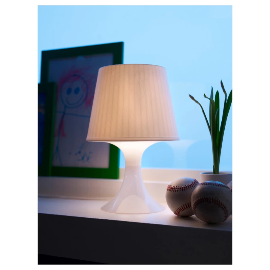 Лампа - LAMPAN IKEA/ ЛАМПАН ИКЕА, 29 см,  белый (изображение №6)
