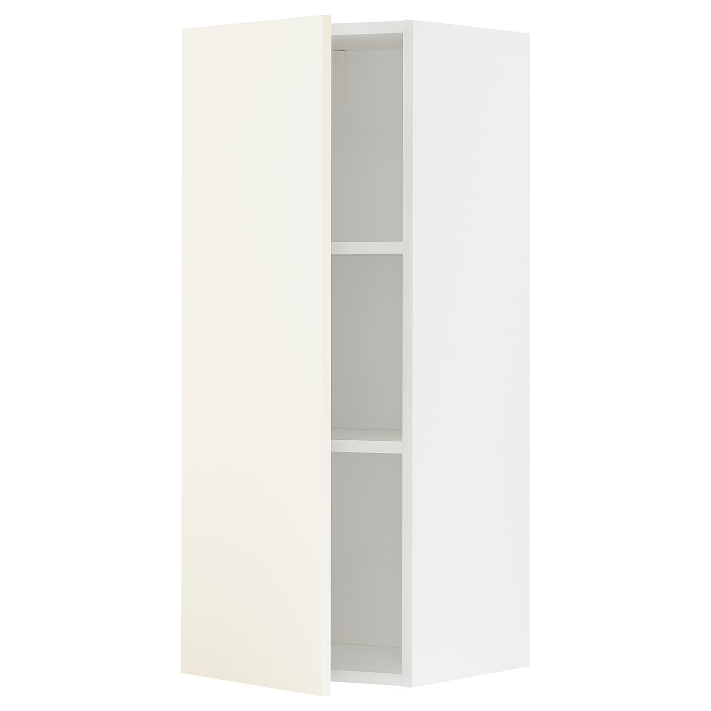 Навесной шкаф с полкой - METOD IKEA/ МЕТОД ИКЕА, 40х100 см, белый/светло-бежевый