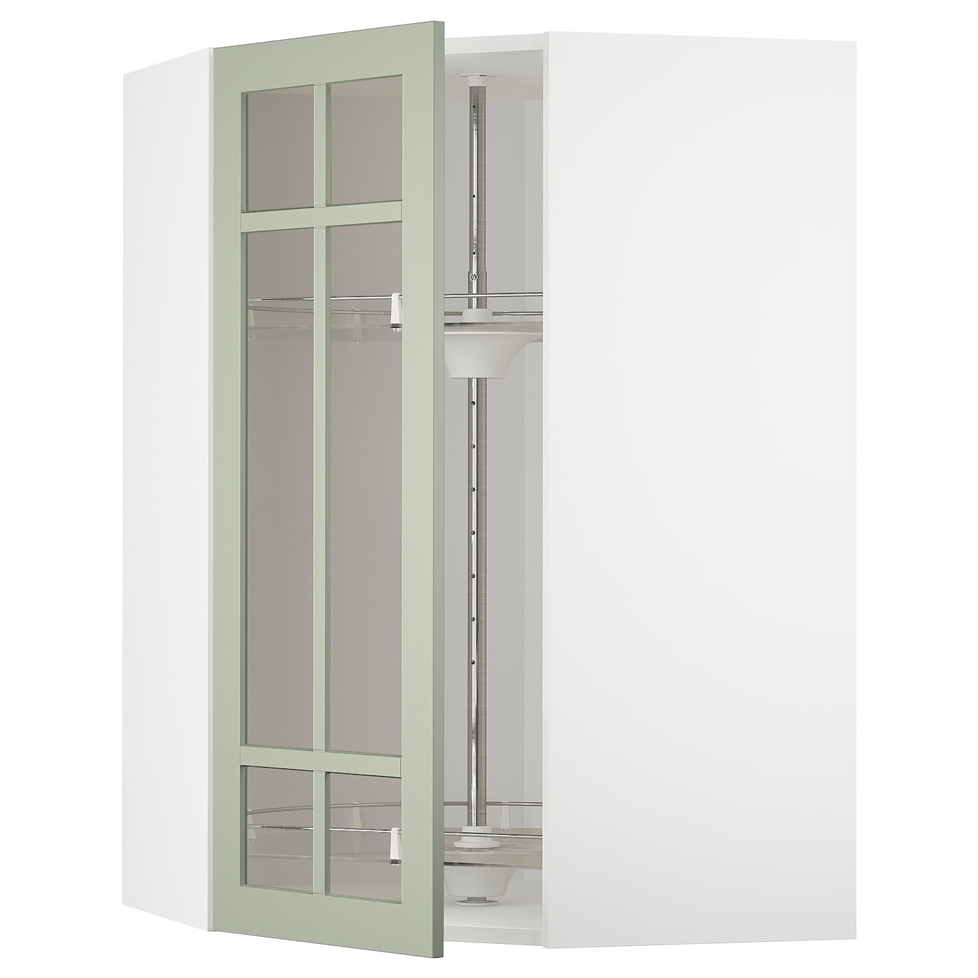 Шкаф-каруселью - METOD  IKEA/  МЕТОД ИКЕА, 100х68 см, белый/зеленый