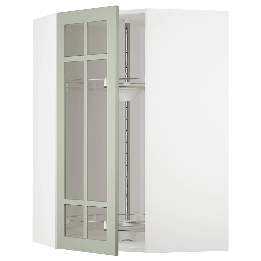 Шкаф-каруселью - METOD  IKEA/  МЕТОД ИКЕА, 100х68 см, белый/зеленый (изображение №1)