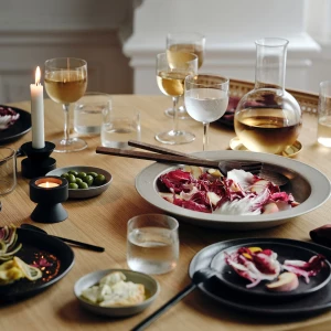 Второе фото. Сервировочный набор IKEA STOCKHOLM 2025/СТОКГОЛЬМ 2025 ИКЕА, 31 см, коричневый