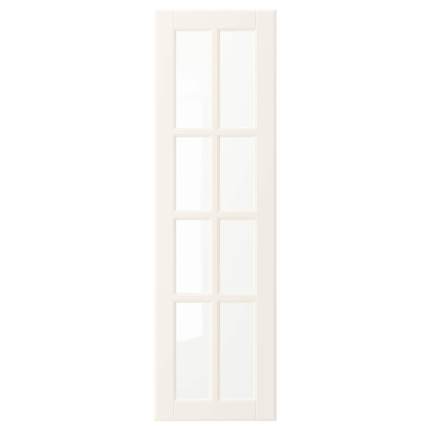 Дверца со стеклом - IKEA BODBYN, 100х30 см, кремовый, БУДБИН ИКЕА