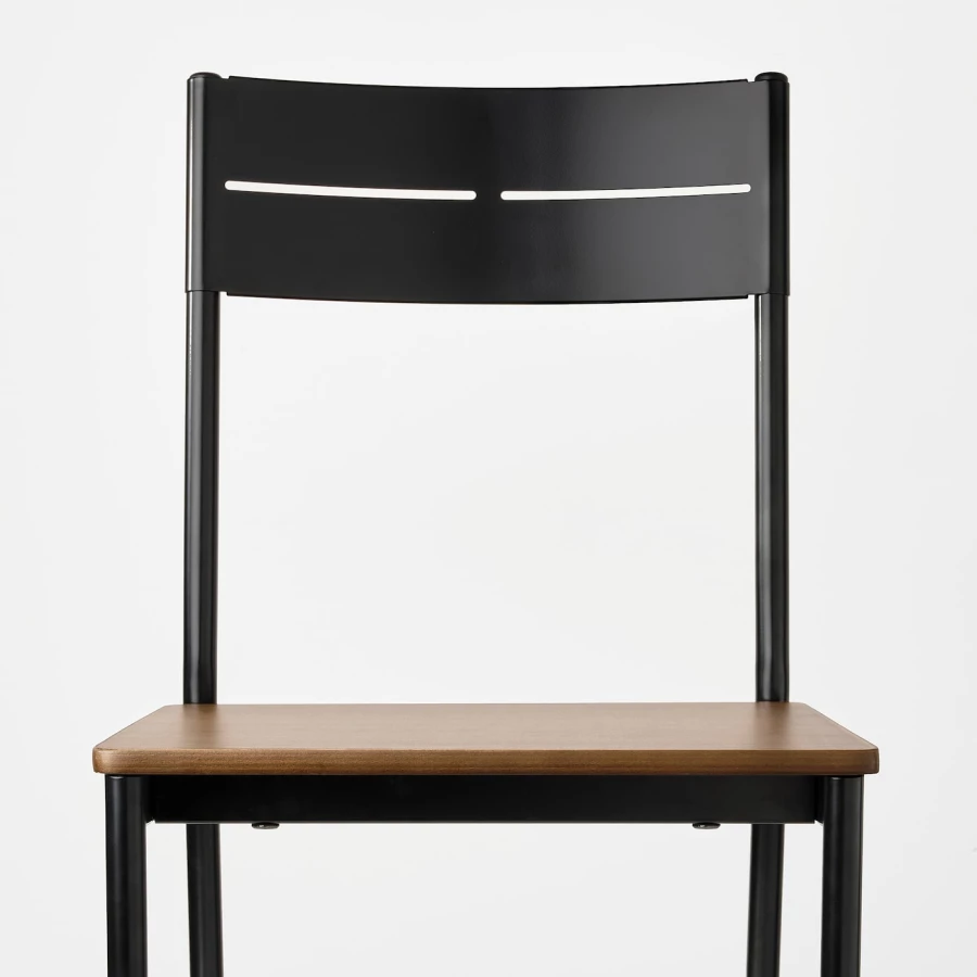 Кухонный стол - SANDSBERG IKEA/ САНДСБЕРГ ИКЕА, 75х67х67 см, черный (изображение №7)