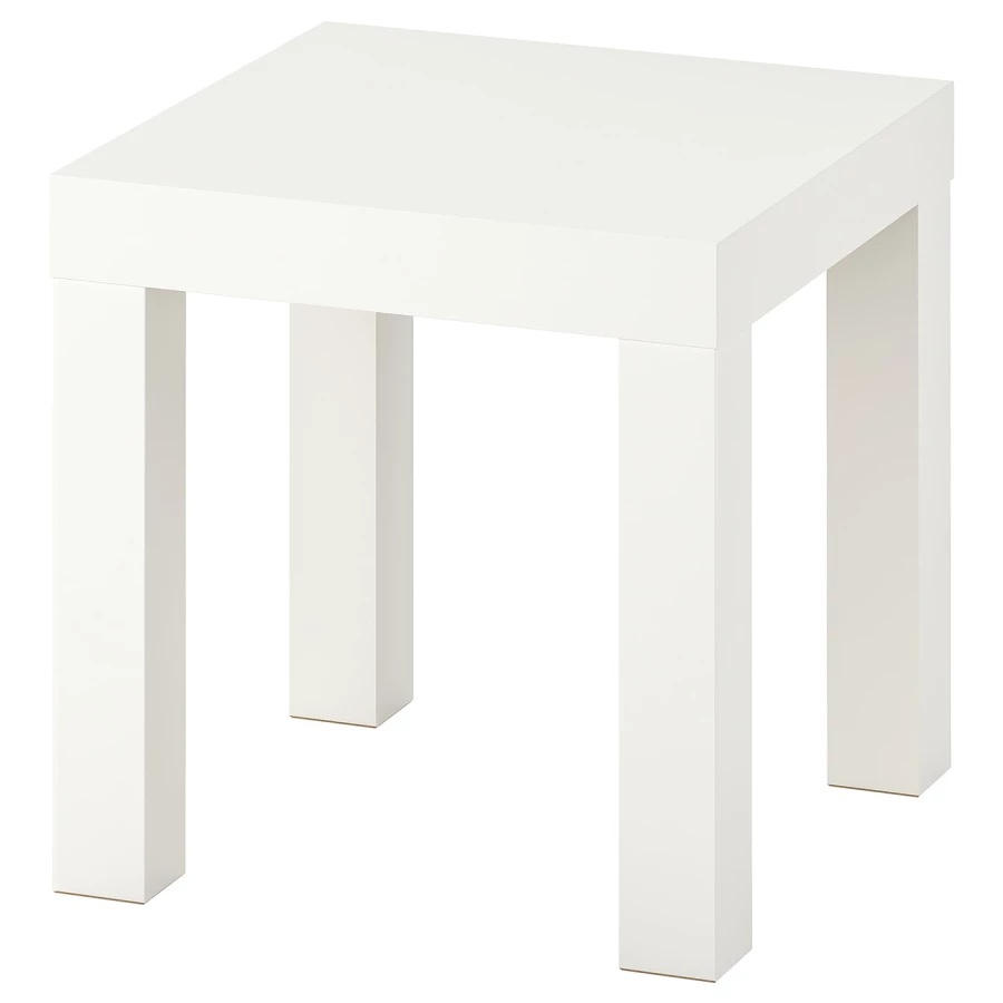 Приставной столик - LACK IКЕА/ ЛАКК ИКЕА, 35х35х35 см, белый (изображение №1)