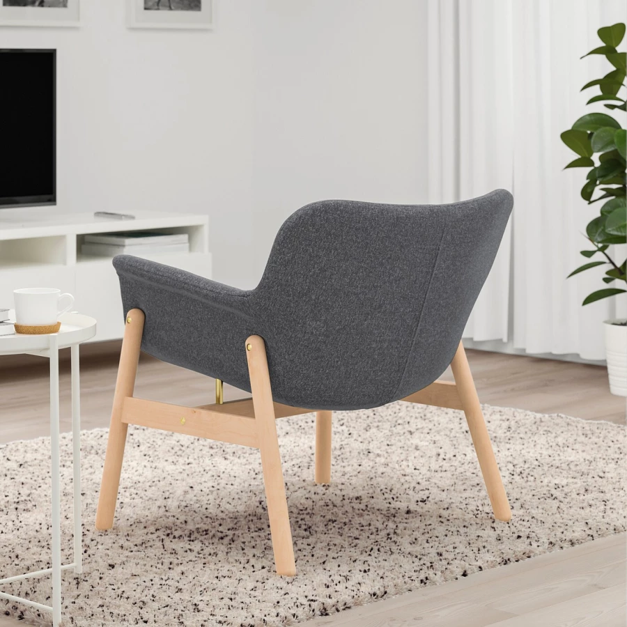 Кресло - IKEA VEDBO, 73х65х75 см, черный, ВЕДБУ ИКЕА (изображение №5)