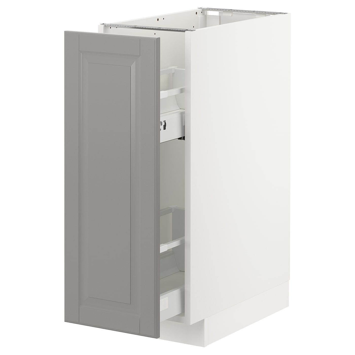 Напольный шкаф - METOD IKEA/ МЕТОД ИКЕА,  30х88 см, белый/серый