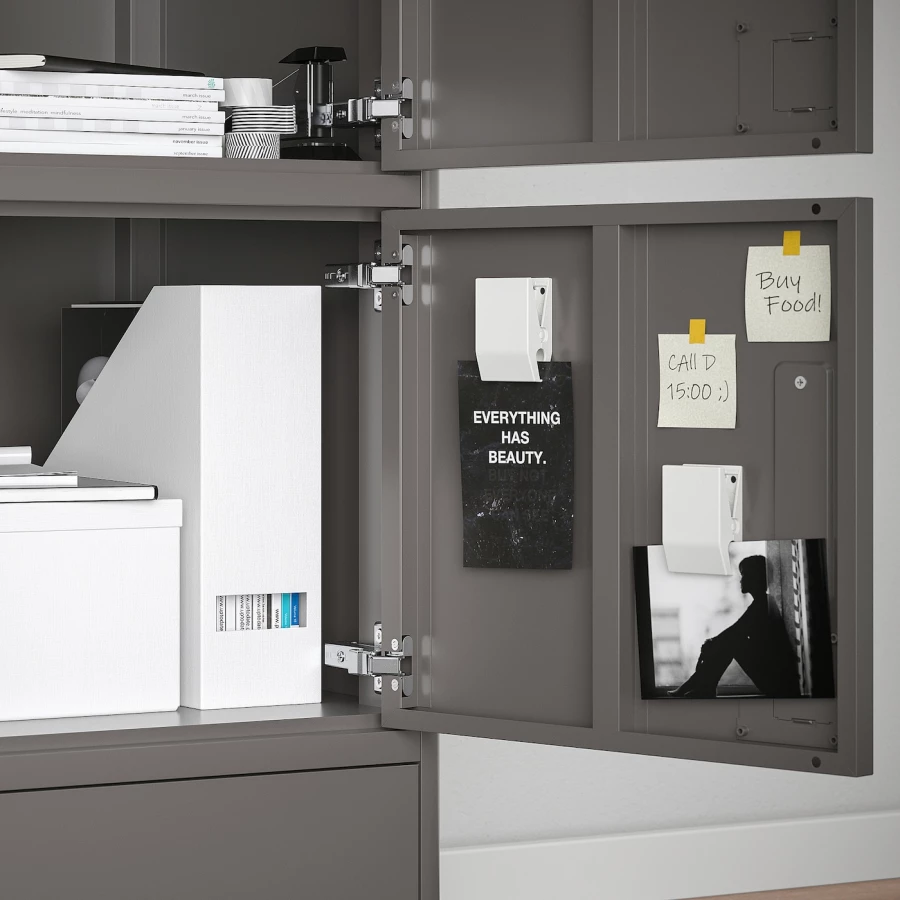 Офисный шкаф - IKEA IDÅSEN, темно-серый, 45х47х172 см, ИДОСЕН ИКЕА (изображение №3)