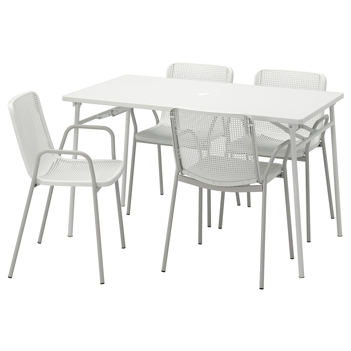 Складной комплект из стула и стола - TORPARÖ/TORPARО IKEA/ ТОРПАРЕ ИКЕА, 130 см, белый