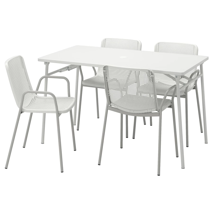 Складной комплект из стула и стола - TORPARÖ/TORPARО IKEA/ ТОРПАРЕ ИКЕА, 130 см, белый (изображение №1)
