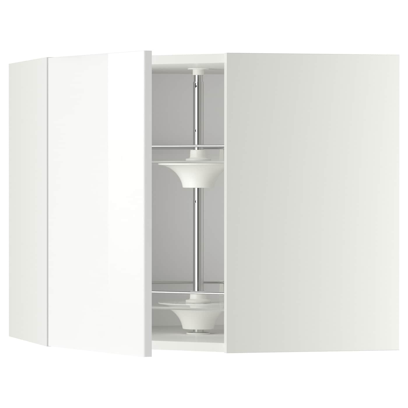 Угловой навесной шкаф с каруселью - METOD  IKEA/  МЕТОД ИКЕА, 60х68 см, белый