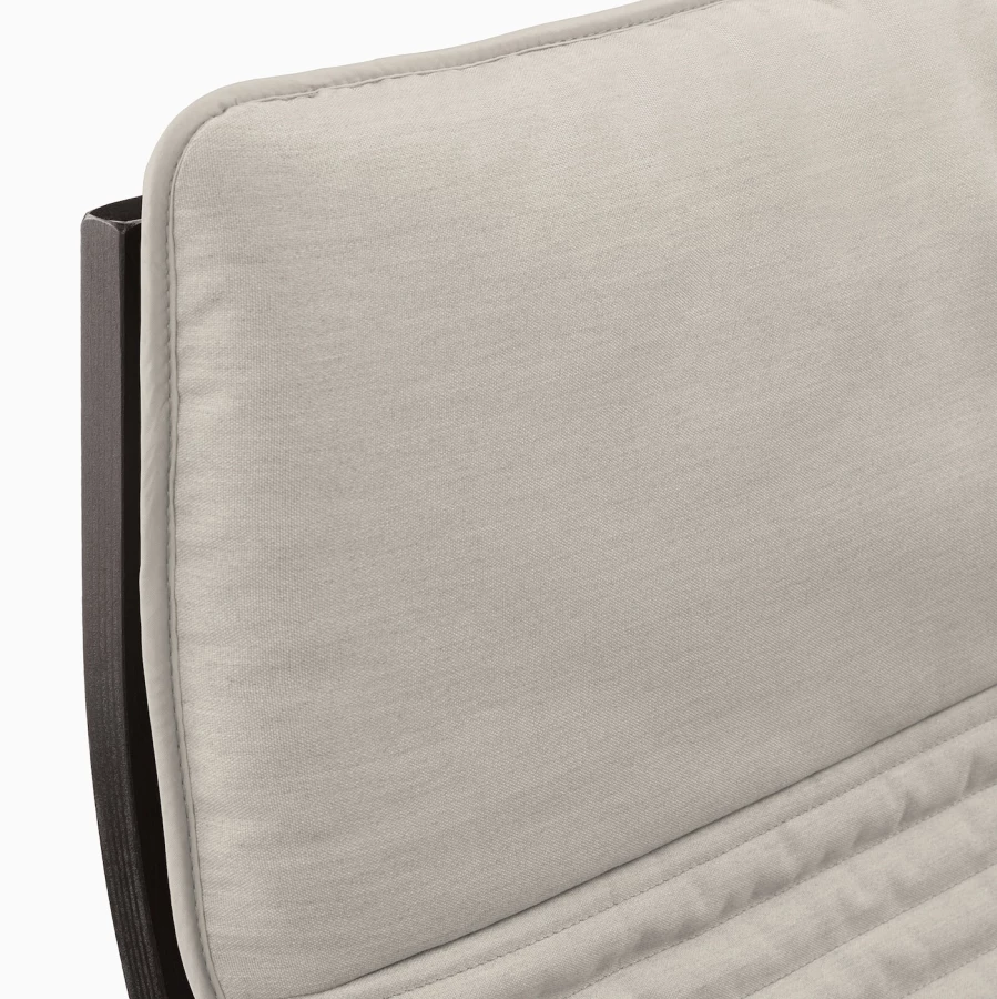 Кресло-качалка - IKEA POÄNG/POANG/ПОЭНГ ИКЕА, 68х94х95 см, серый (изображение №4)