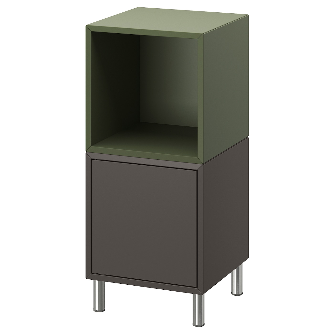 Комбинация для хранения - EKET IKEA/ ЭКЕТ ИКЕА,  35х70 см,  темно-серый/зеленый