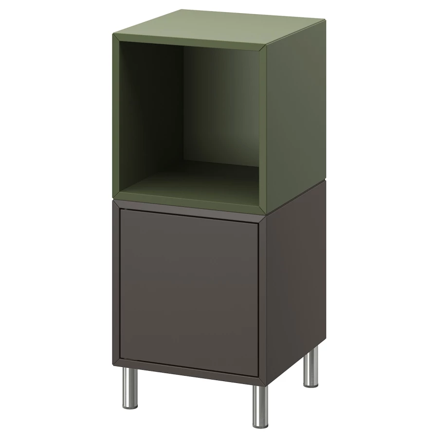 Комбинация для хранения - EKET IKEA/ ЭКЕТ ИКЕА,  35х70 см,  темно-серый/зеленый (изображение №1)
