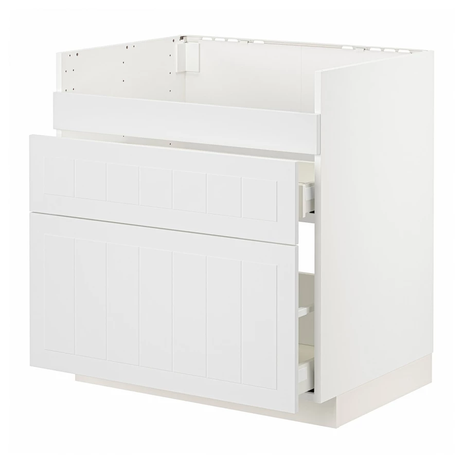 Шкаф под раковину/3 шт/2 шт - METOD / HAVSEN/MAXIMERA  IKEA/ МЕТОД/ХАВСЕН/МАКСИМЕРА ИКЕА, 88х80 см,  белый (изображение №1)