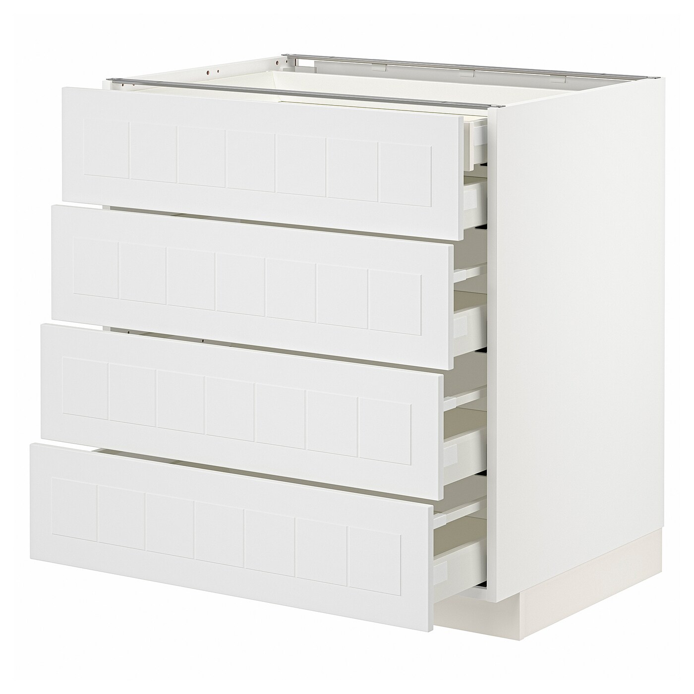 Напольный шкаф  - IKEA METOD MAXIMERA, 88x61,9x80см, белый, МЕТОД МАКСИМЕРА ИКЕА