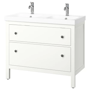 Тумба для ванной - HEMNES / ORRSJÖN /ORRSJОN IKEA/ ХЕМНЕС/ОРРСЬЕН ИКЕА, 102х49х89 см, белый