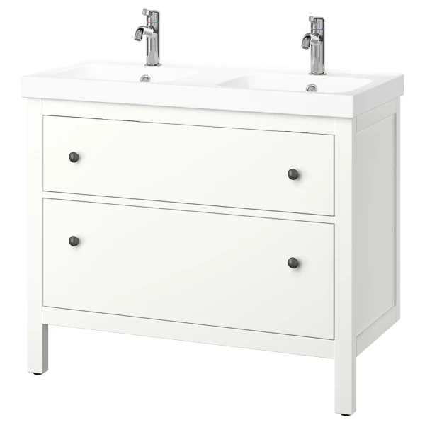 Тумба для ванной - HEMNES / ORRSJÖN /ORRSJОN  IKEA/ ХЕМНЕС/ОРРСЬЕН ИКЕА, 102х49х89 см, белый