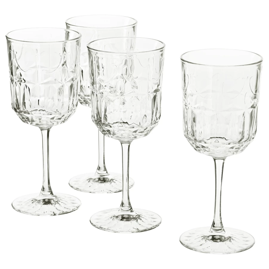 Набор бокалов для вина, 4 шт. - IKEA SÄLLSKAPLIG/SALLSKAPLIG, 270 мл, прозрачное стекло, СЭЛЛЬСКАПЛИГ ИКЕА (изображение №1)