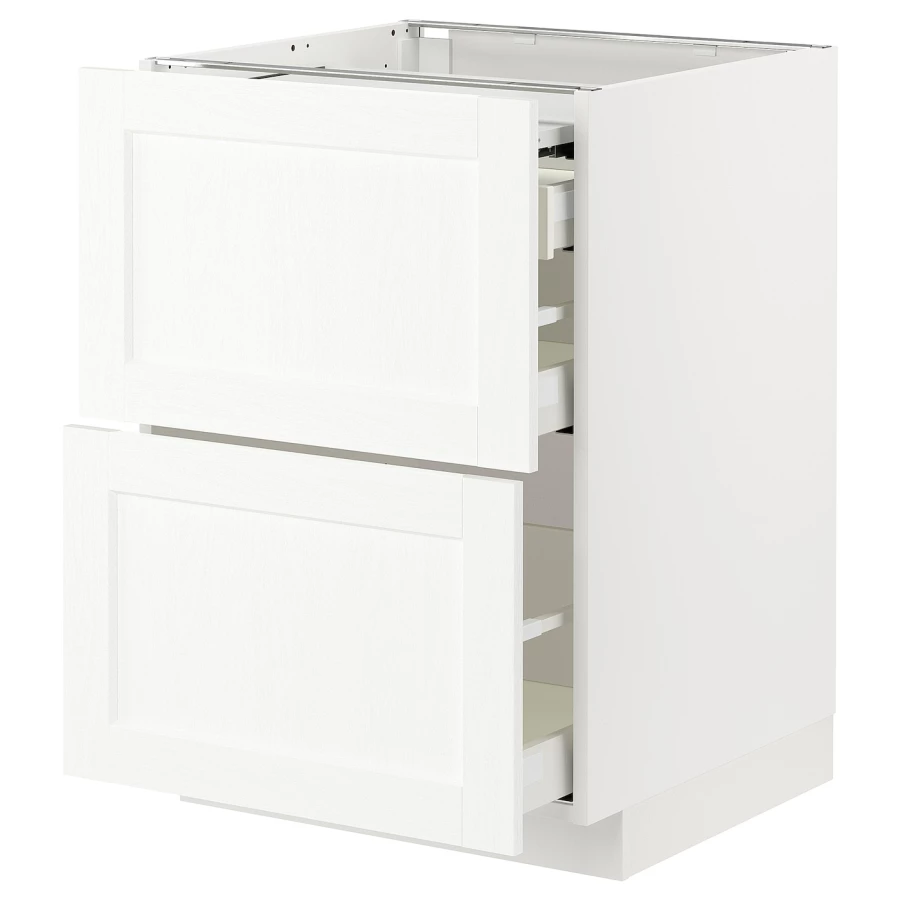 Напольный шкаф - METOD / MAXIMERA IKEA/ МЕТОД/ МАКСИМЕРА ИКЕА,  88х60 см, белый (изображение №1)