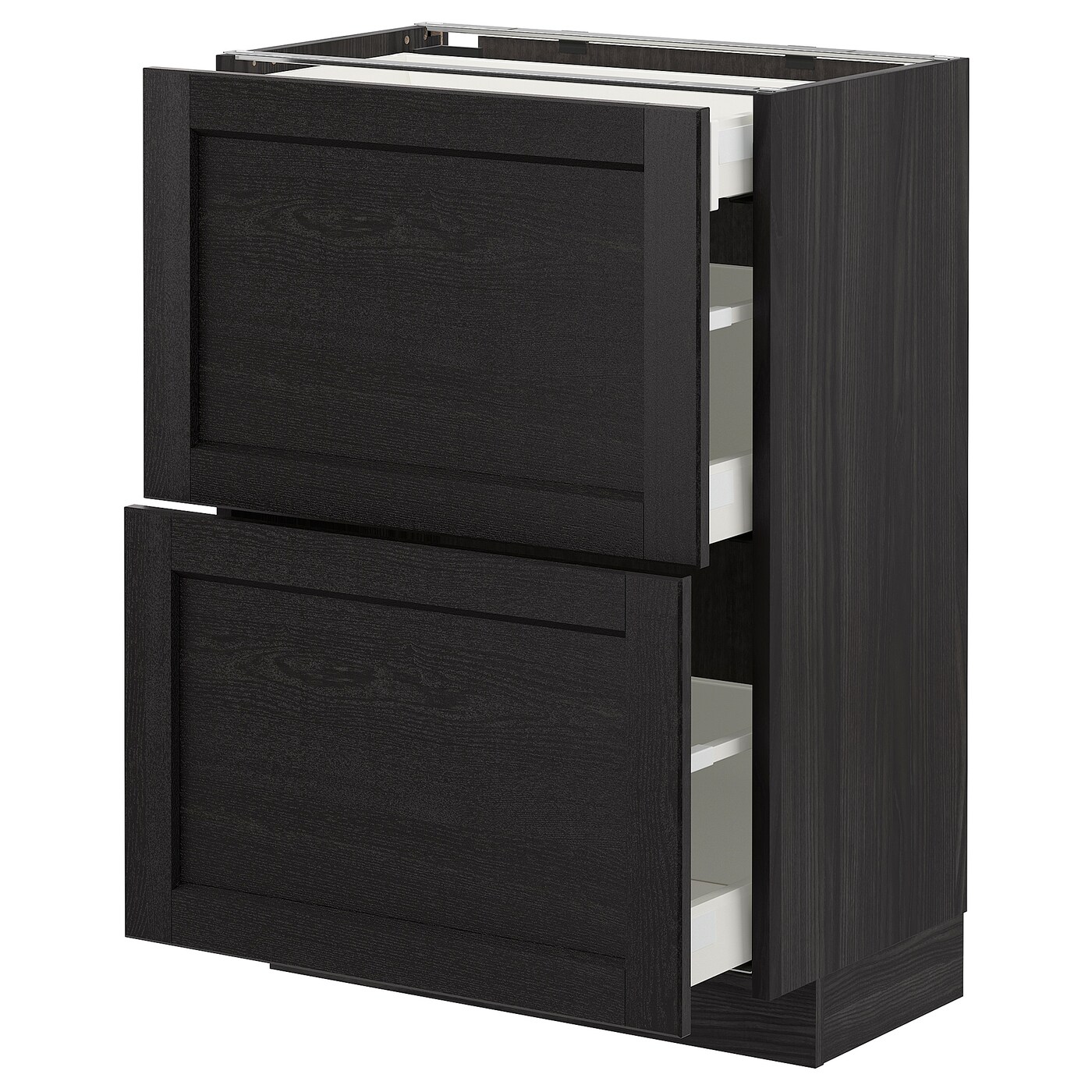 Напольный кухонный шкаф  - IKEA METOD MAXIMERA, 88x39,5x60см, черный, МЕТОД МАКСИМЕРА ИКЕА