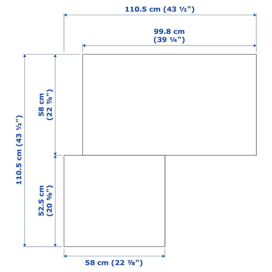 Угловой шкаф - IKEA PAX/GRIMO, белый, 111-111x201 см, ПАКС/ГРИМО ИКЕА (изображение №5)
