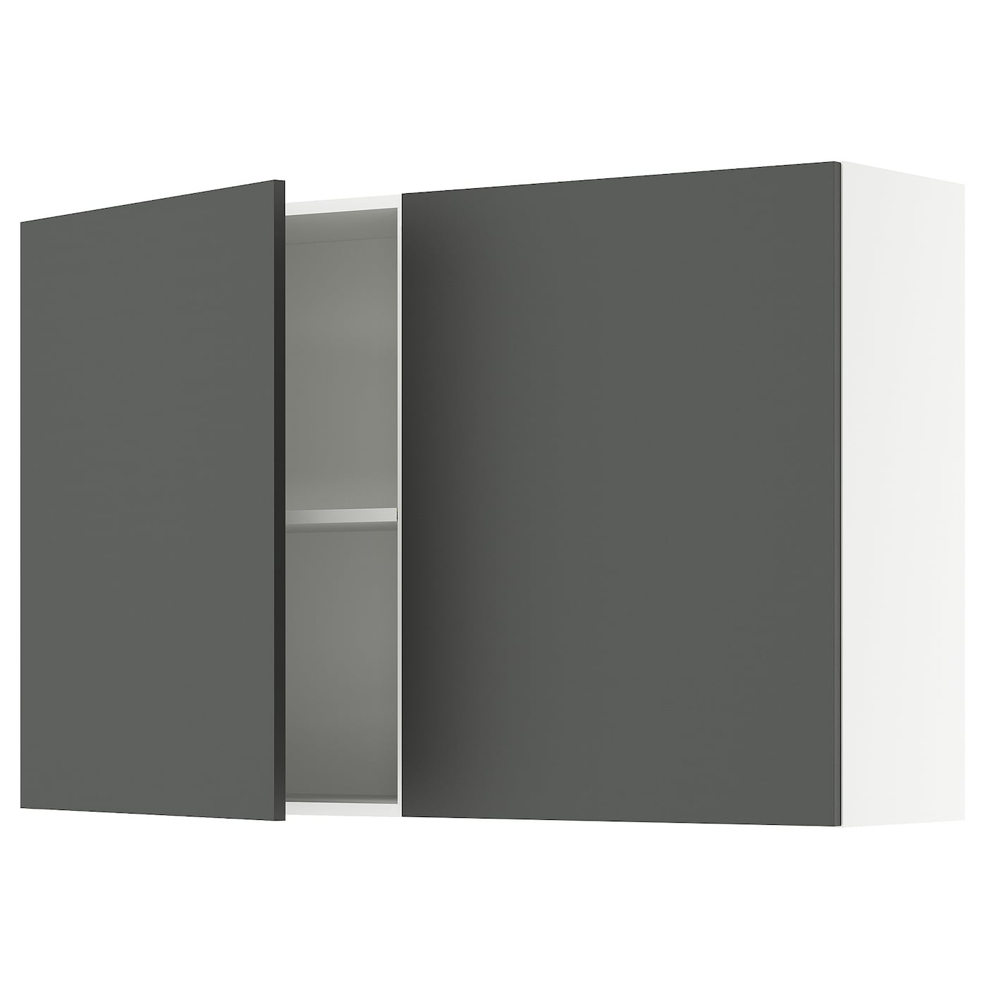Кухонный навесной шкаф - IKEA KNOXHULT/КНОКСХУЛЬТ ИКЕА, 120x75х31 см, белый/черный