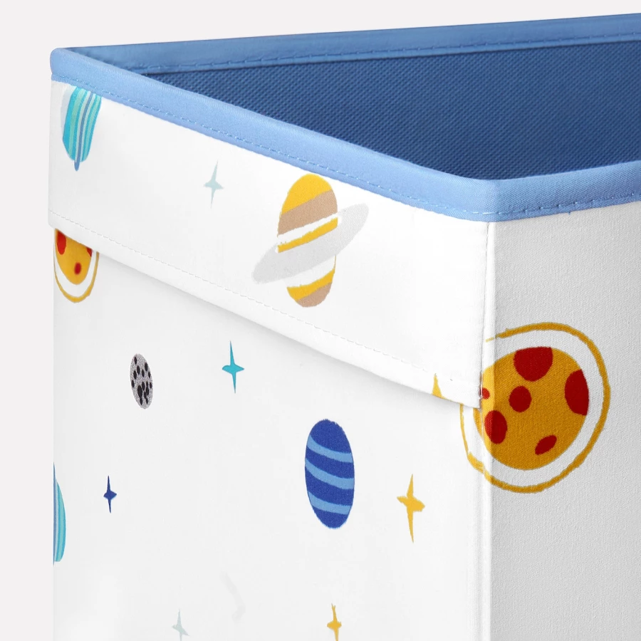 Коробка - AFTONSPARV IKEA/ АФТОНСПАРВ  ИКЕА, 33х33 см, синий/белый (изображение №2)