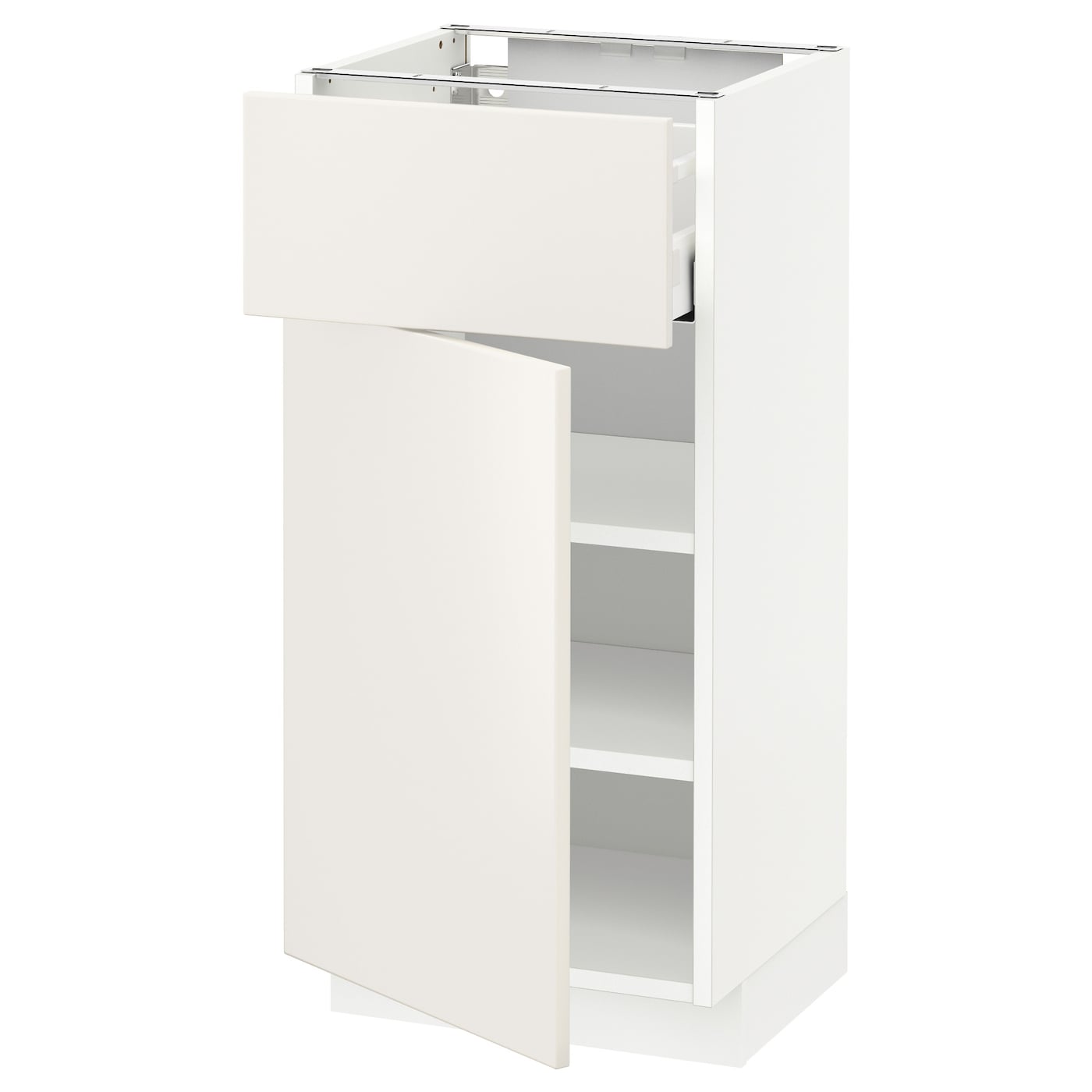 Напольный шкаф - IKEA METOD MAXIMERA, 88x39x40см, белый, МЕТОД МАКСИМЕРА ИКЕА
