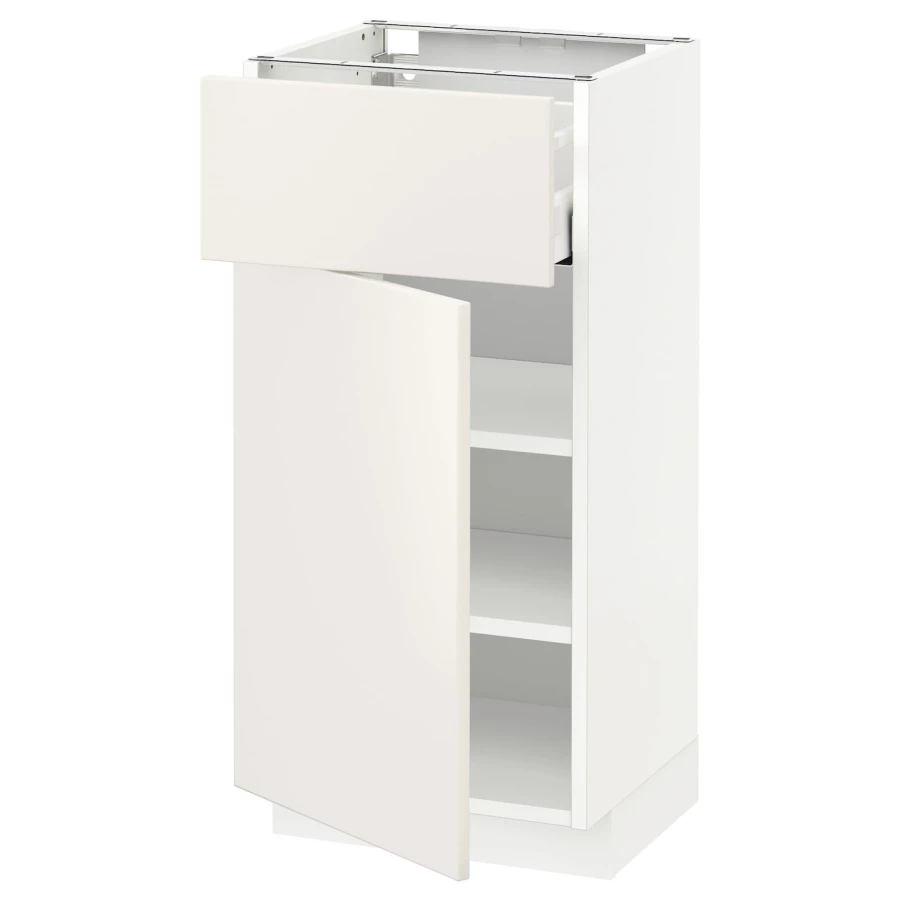 Напольный шкаф - IKEA METOD MAXIMERA, 88x39x40см, белый, МЕТОД МАКСИМЕРА ИКЕА (изображение №1)