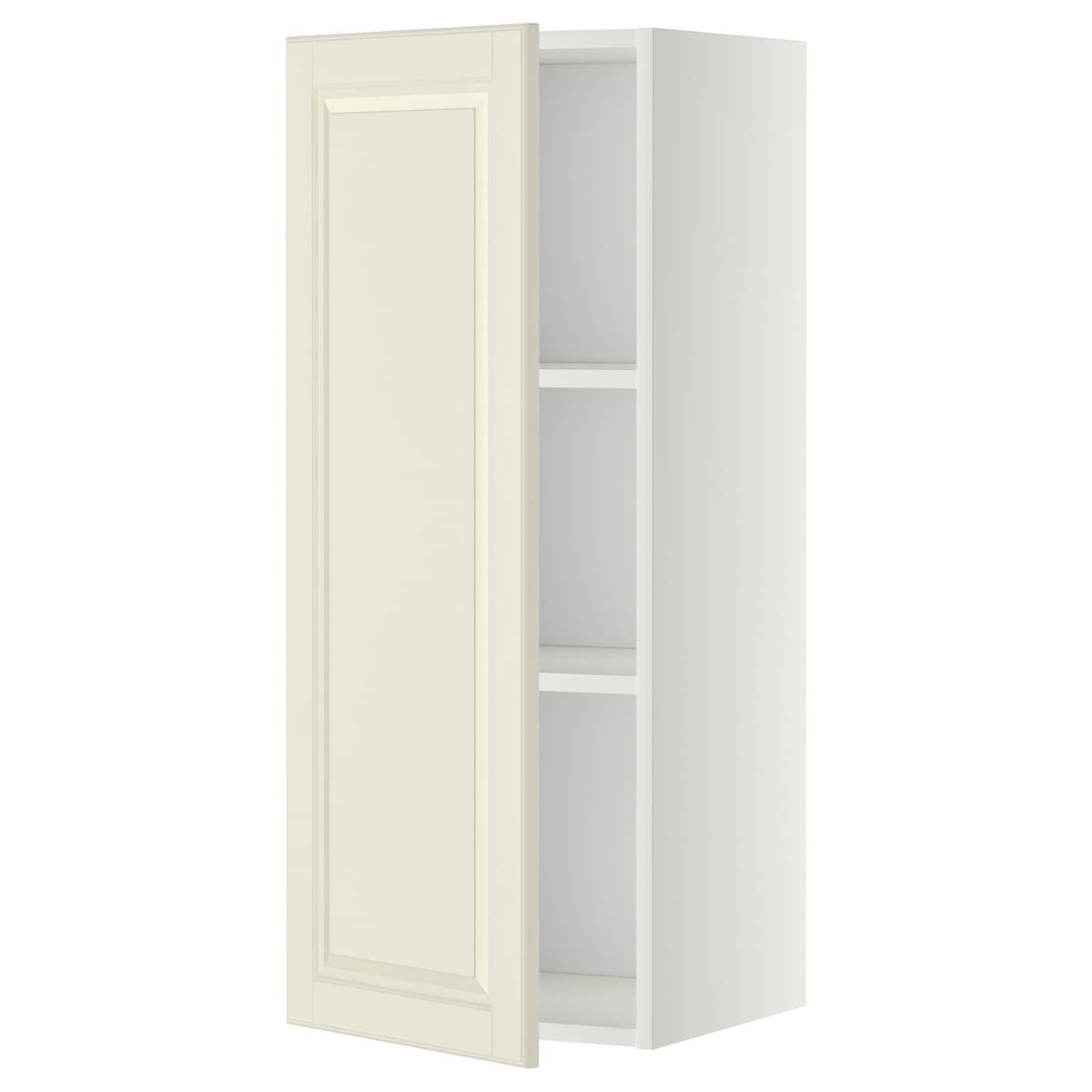 Навесной шкаф с полкой - METOD IKEA/ МЕТОД ИКЕА, 100х40 см, белый/кремовый