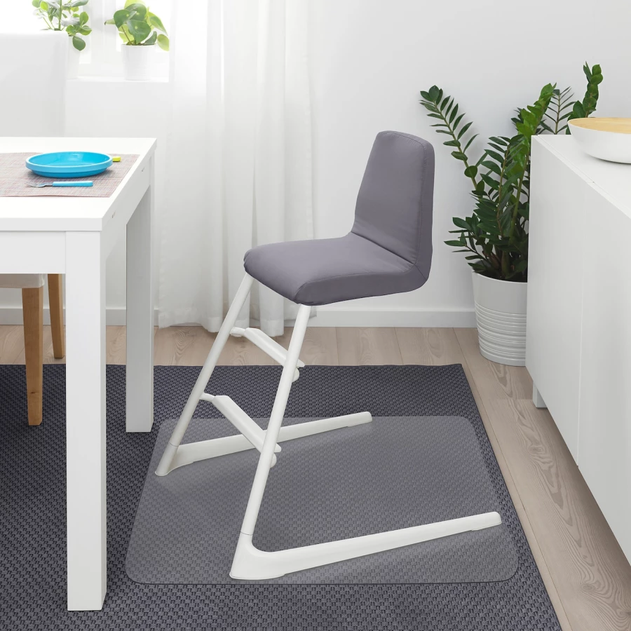 Чехол для детского стула - LANGUR IKEA/  ЛАНГУР ИКЕА,  56х36 см,  серый (изображение №2)