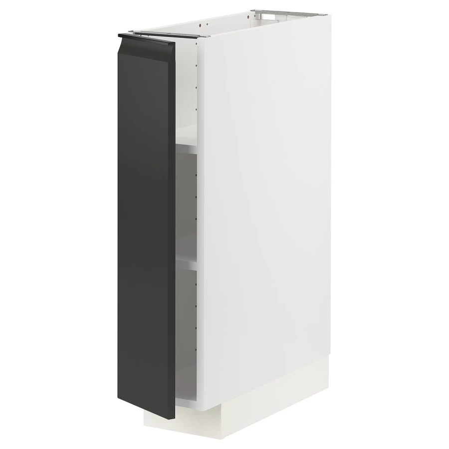 Напольный шкаф - IKEA METOD, 88x62x20см, белый/черный, МЕТОД ИКЕА (изображение №1)