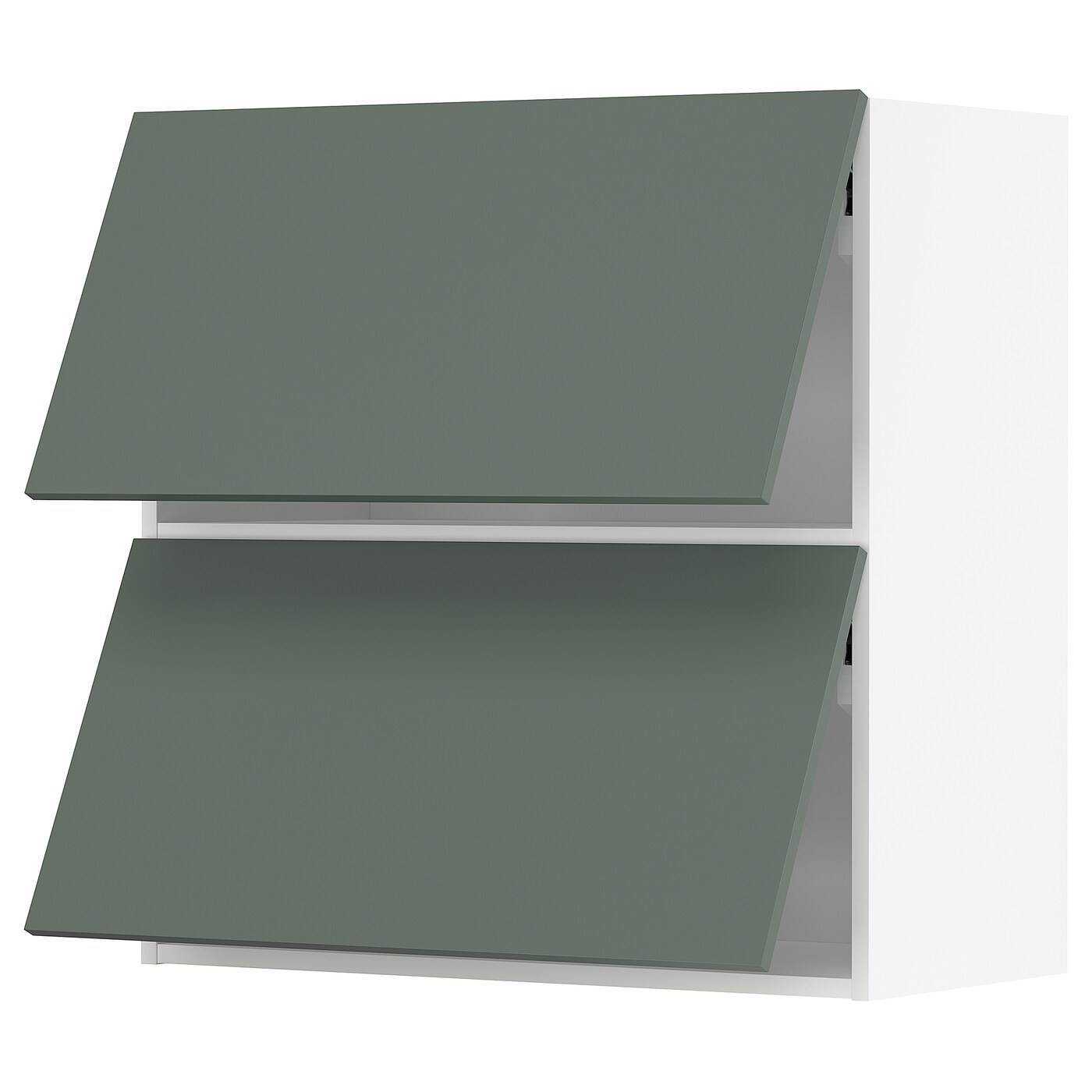 Навесной шкаф -  METOD  IKEA/  МЕТОД ИКЕА, 80х80 см, белый/темно-зеленый