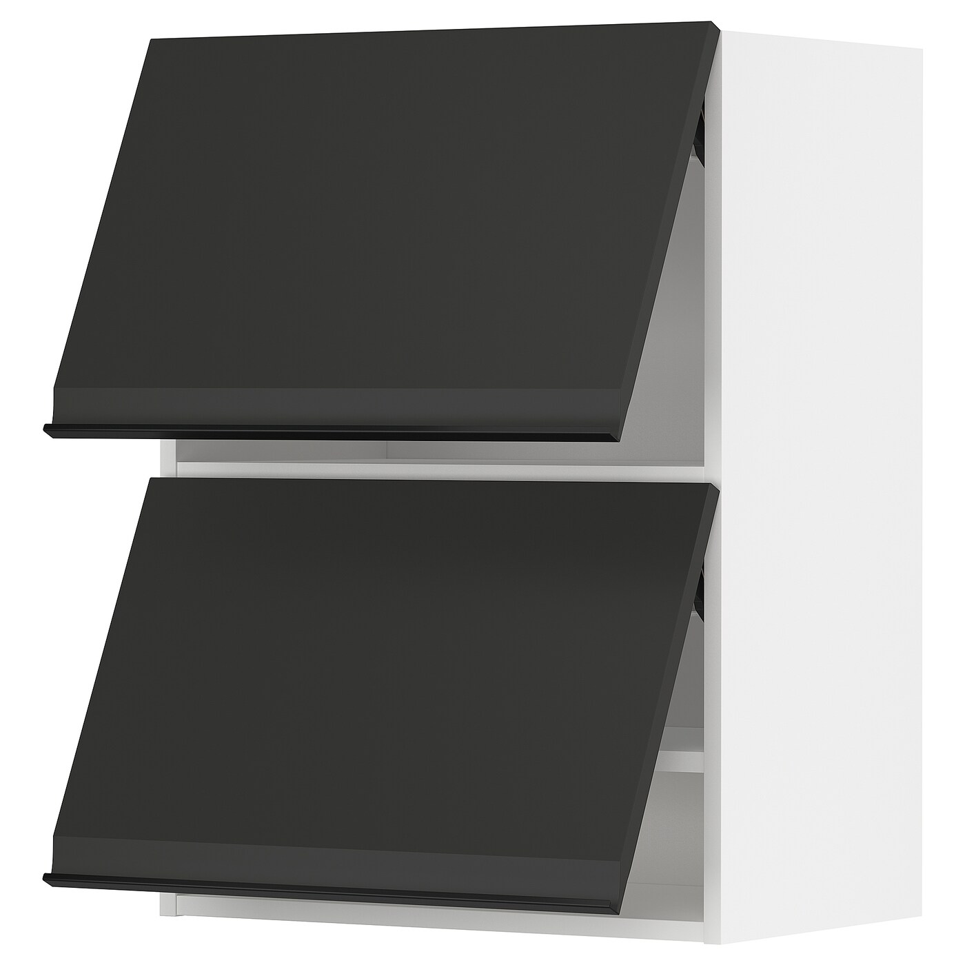 Навесной шкаф - METOD  IKEA/  МЕТОД ИКЕА, 80х60 см, черный/белый