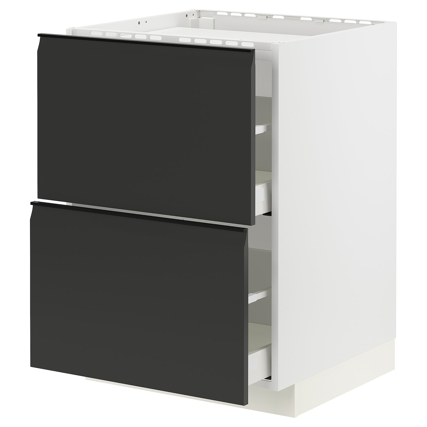 Напольный шкаф  - IKEA METOD MAXIMERA, 88x61,6x60см, белый/черный, МЕТОД МАКСИМЕРА ИКЕА