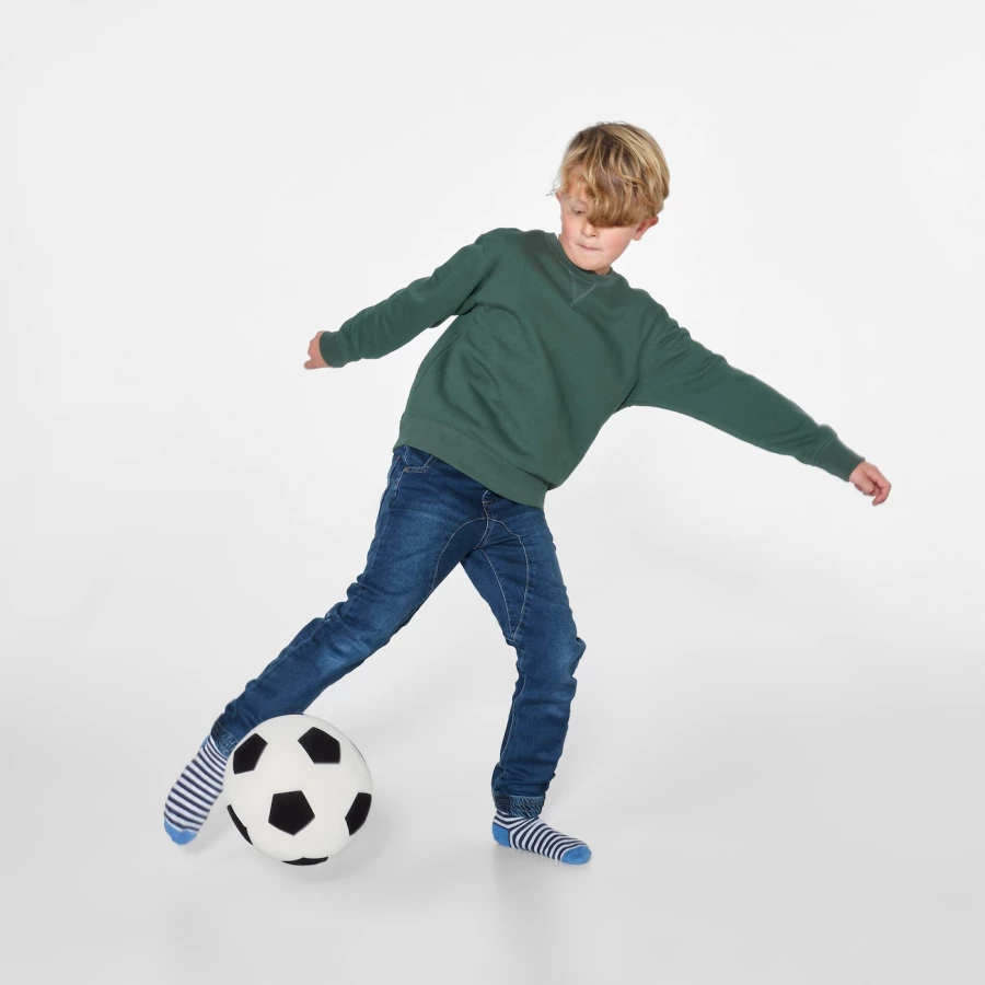 Плюшевая игрушка мяч - IKEA SPARKA/СПАРКА ИКЕА, черный/белый (изображение №3)