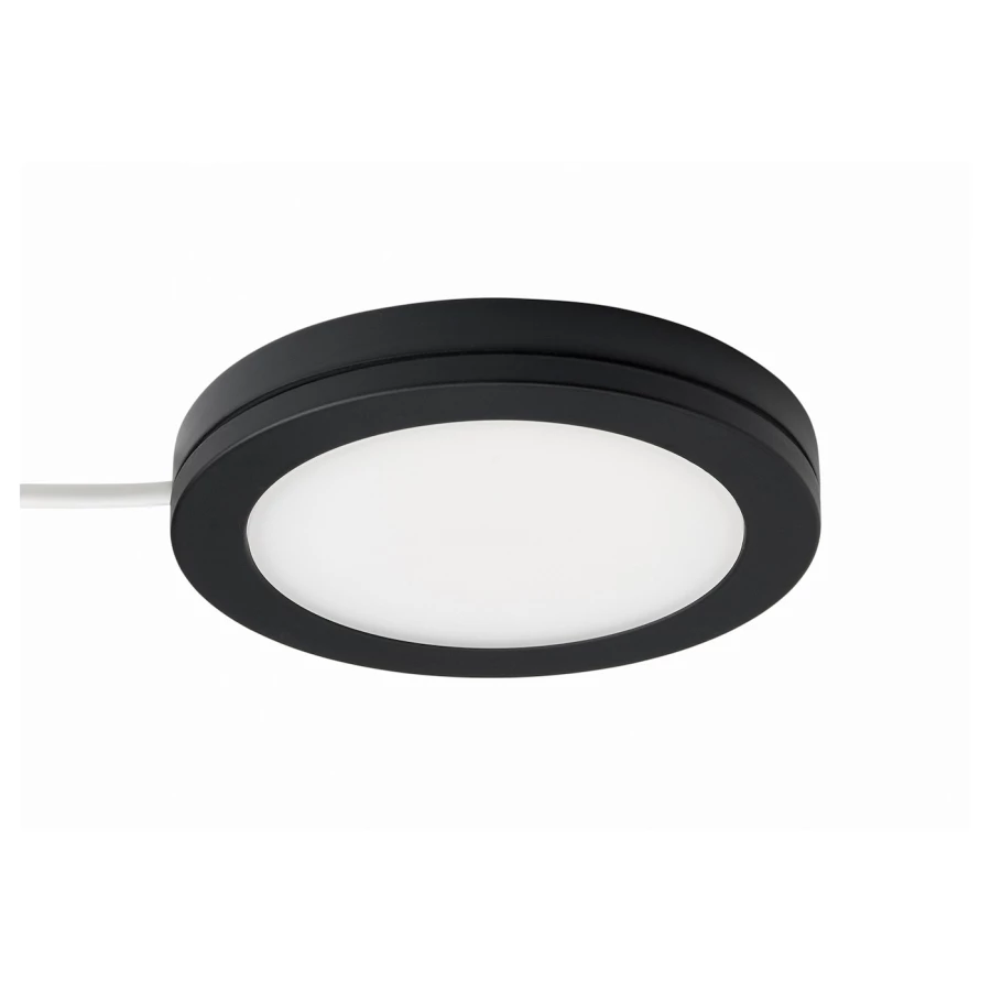 Светодиодная подсветка для кухни - IKEA MITTLED/МИТТЛЕД ИКЕА, 3,5 м, черный/белый (изображение №1)