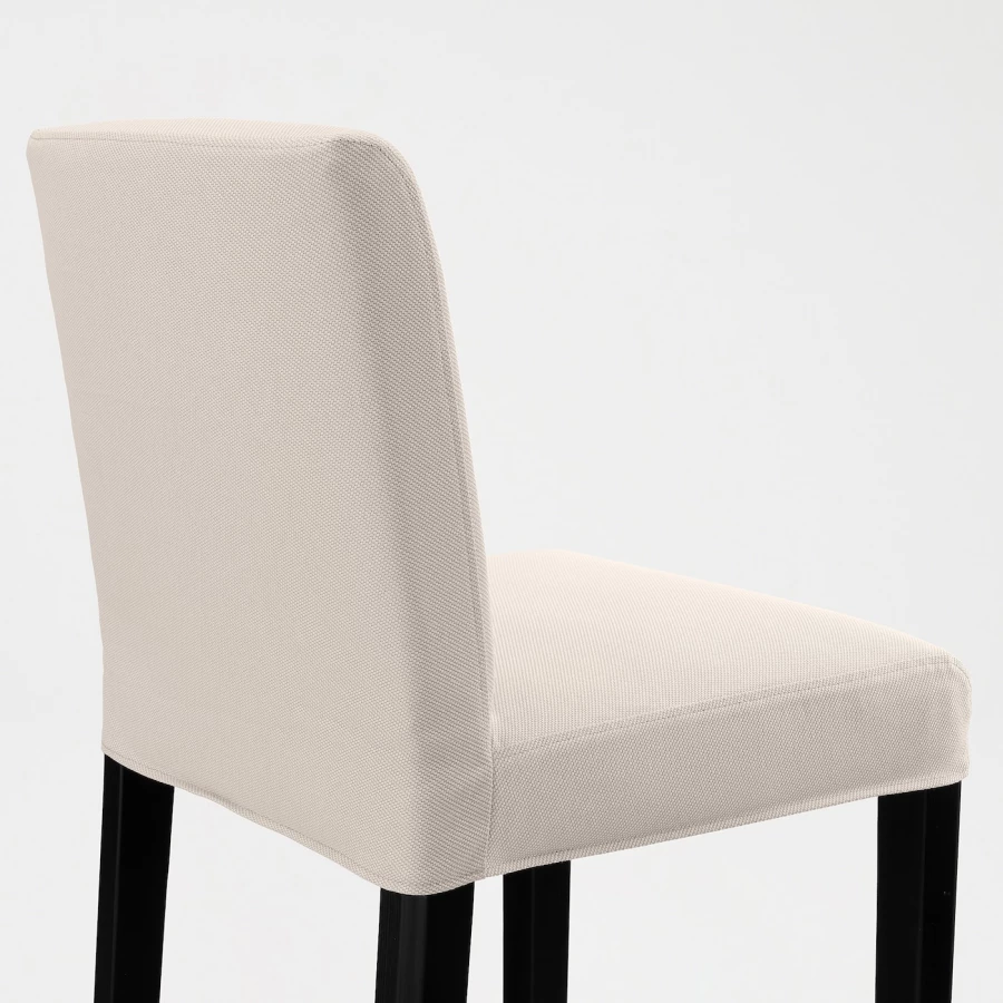 Барный стул со спинкой - BERGMUND IKEA/БЕРГМУНД ИКЕА, 97х45х48см, бежевый (изображение №3)