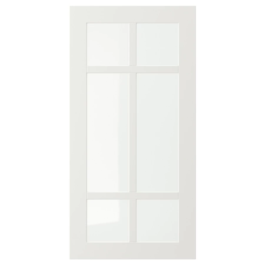 Дверца со стеклом - IKEA STENSUND, 80х40 см, белый, СТЕНСУНД ИКЕА (изображение №1)