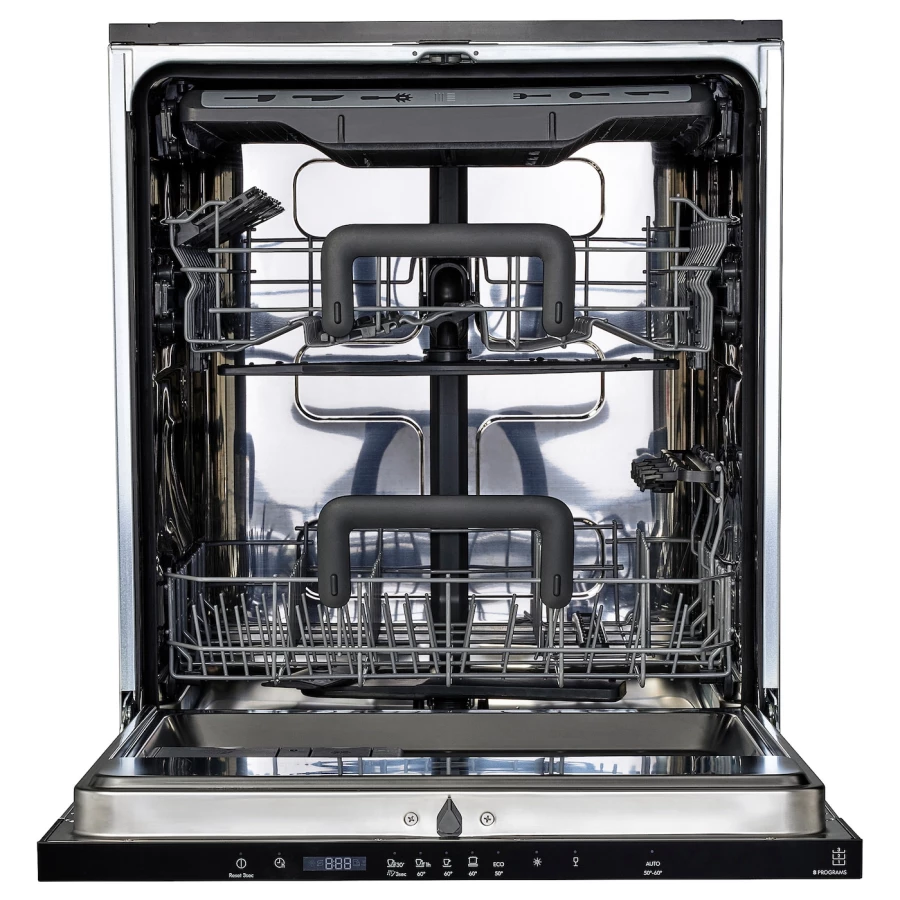 Встраиваемая посудомоечная машина - HYGIENISK IKEA/ ХИГИЕНИСК ИКЕА,  82х60 см, белый (изображение №2)