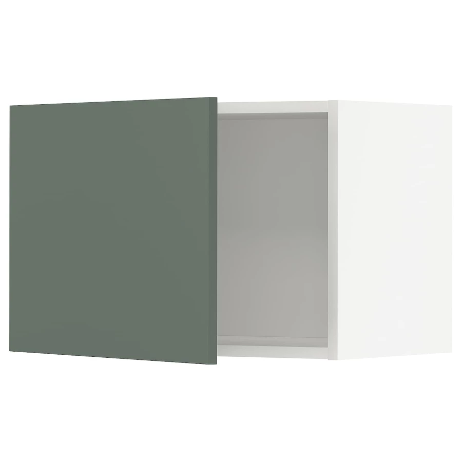 METOD Навесной шкаф - METOD IKEA/ МЕТОД ИКЕА, 40х60 см, белый/темно-зеленый (изображение №1)