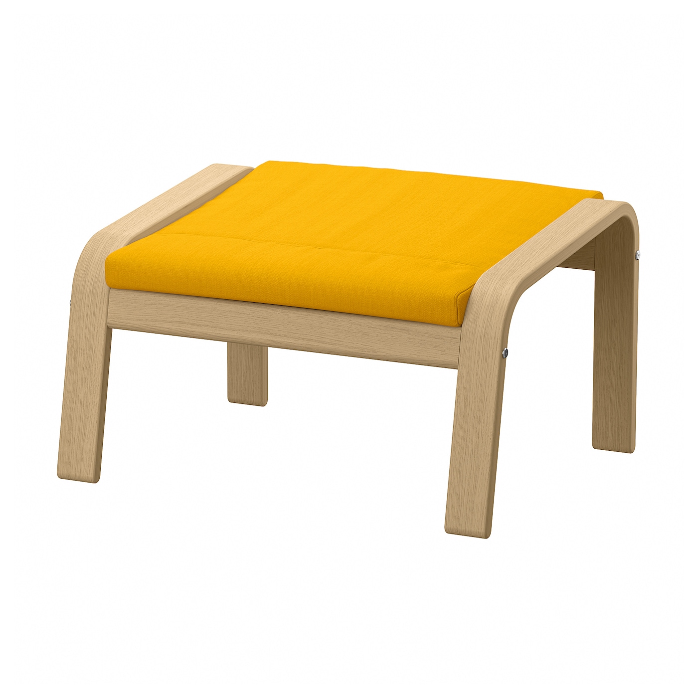 Табурет для ног - POÄNG / POАNG IKEA/  ПОЭНГ ИКЕА, 68х39 см, желтый