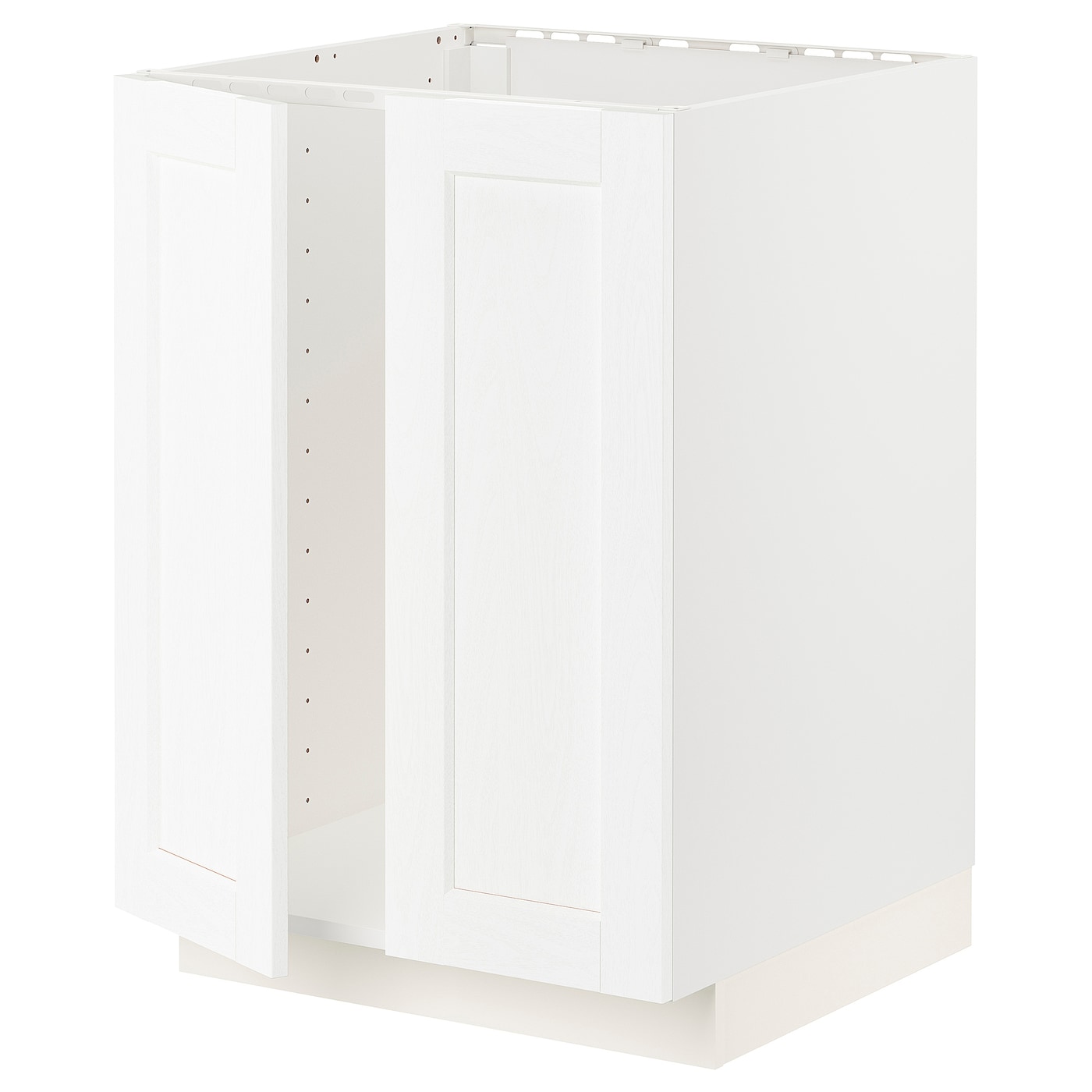 Шкаф под раковину/2 дверцы - METOD IKEA/ МЕТОД ИКЕА, 88х60  см,  белый