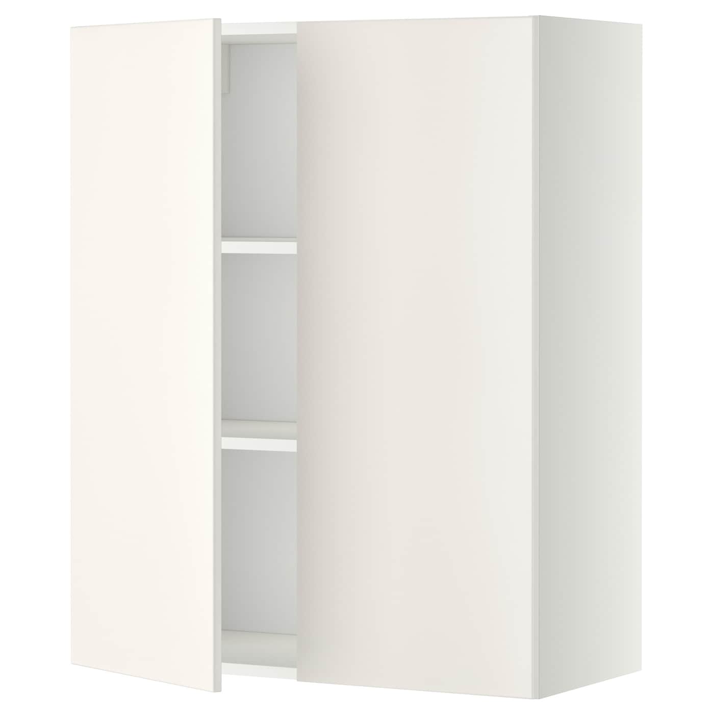 Навесной шкаф с полкой - METOD IKEA/ МЕТОД ИКЕА, 80х100 см,  белый