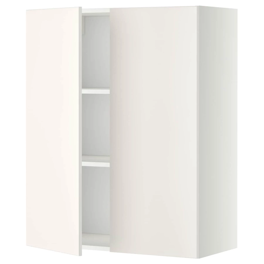 Навесной шкаф с полкой - METOD IKEA/ МЕТОД ИКЕА, 80х100 см,  белый (изображение №1)