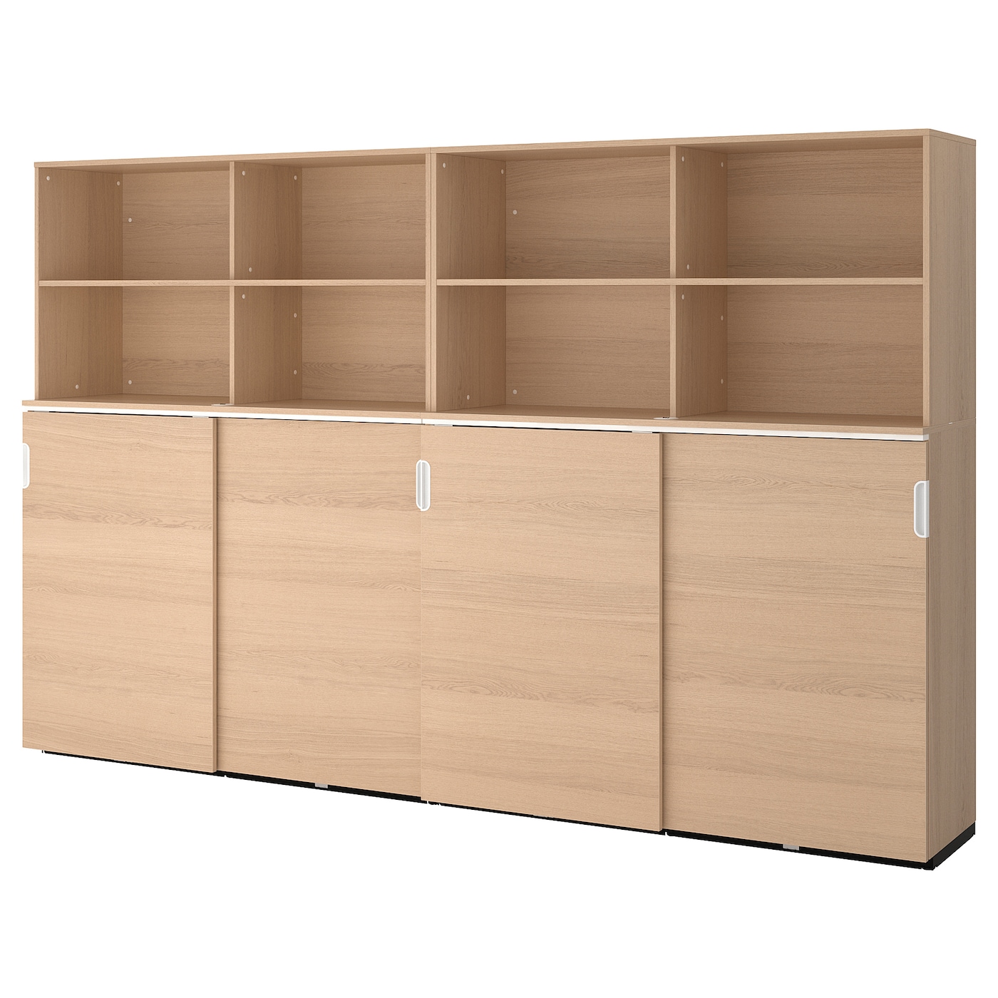 Комбинация с раздвижными дверями - IKEA GALANT/ГАЛАНТ ИКЕА, 200х45х320 см, светло-коричневый