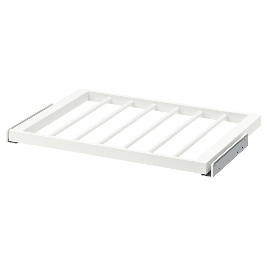 Выдвижная вешалка для брюк - IKEA KOMPLEMENT/КОМПЛИМЕНТ ИКЕА, 75x58 см, белый (изображение №1)