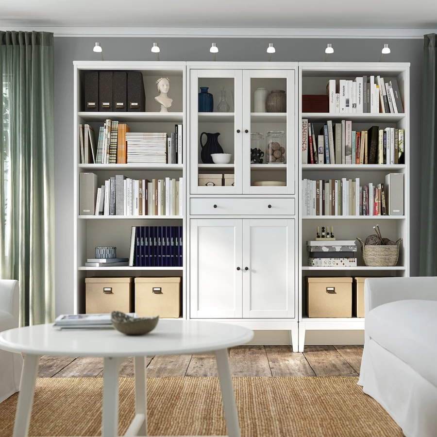 Книжный шкаф - IDANÄS IKEA / ИДАНАС ИКЕА, 39х244х211 см, белый (изображение №2)