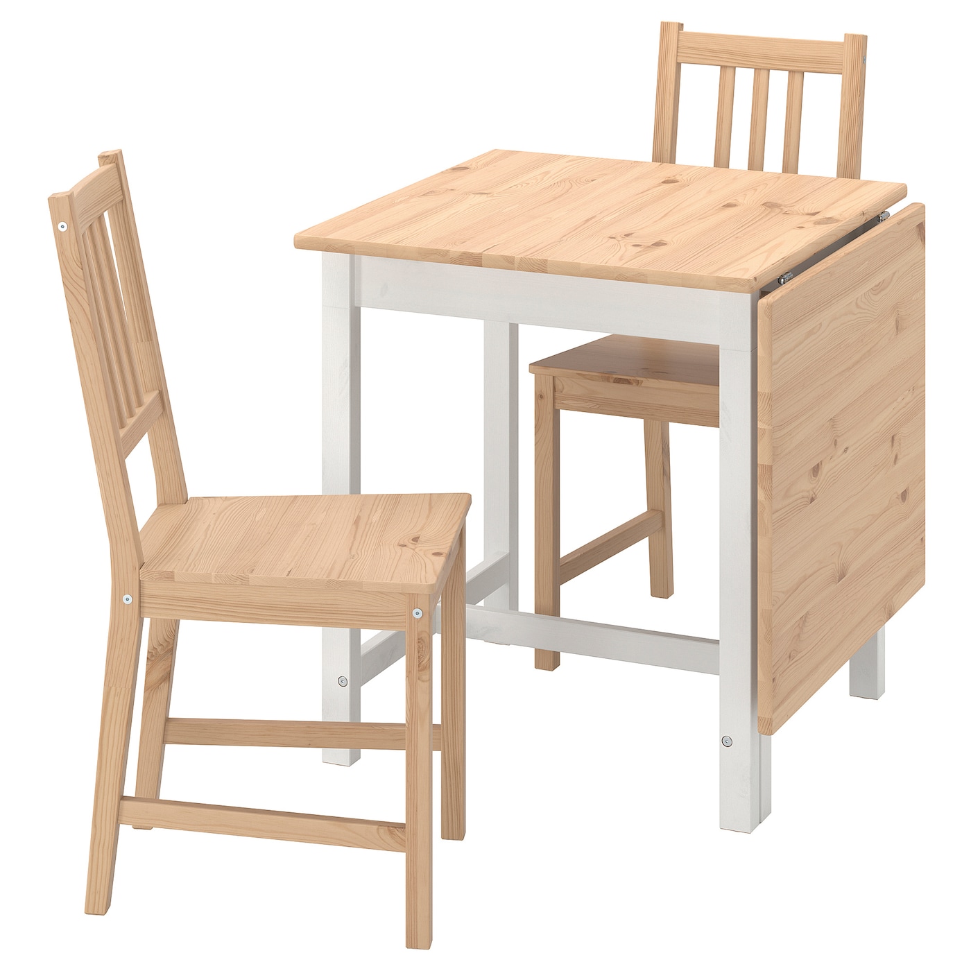 Стол и 2 стула - PINNTORP IKEA/ ПИННТОРП  ИКЕА, 124х67 см,  под беленый дуб