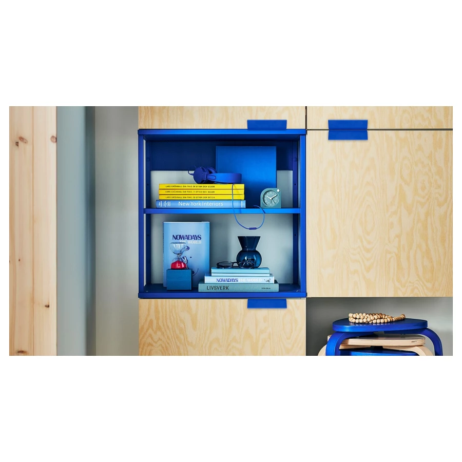 Стеллаж - IKEA PLATSA, 60х40х60 см, синий, ПЛАТСА ИКЕА (изображение №5)